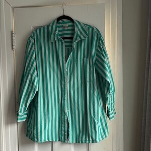 XXL Green Striped Shirt